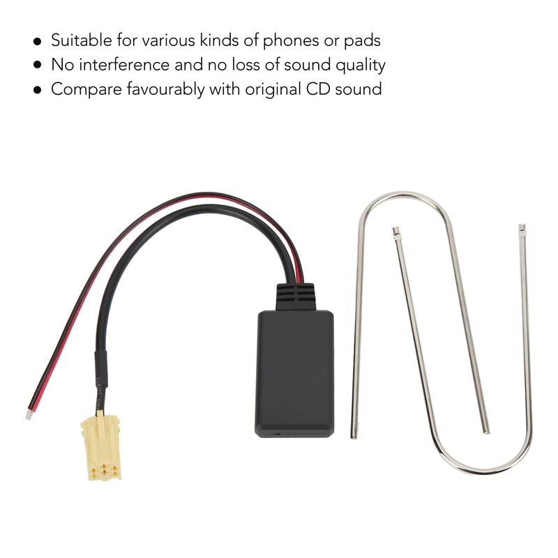 6 Pin Wireless Bluetooth Module Audio Receiver Cable Replacement for