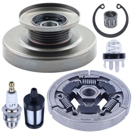 Atunee Clutch Pulley & Clutch Assembly for Stihl TS410 TS420 Cut Off Saw with Needle Bearing Primer Bulb Replace 4238-760-8500 4238-160-2002