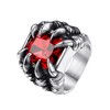PROSTEEL Dragon Claw Gemstone Ring Goth Biker Jewelry for Men