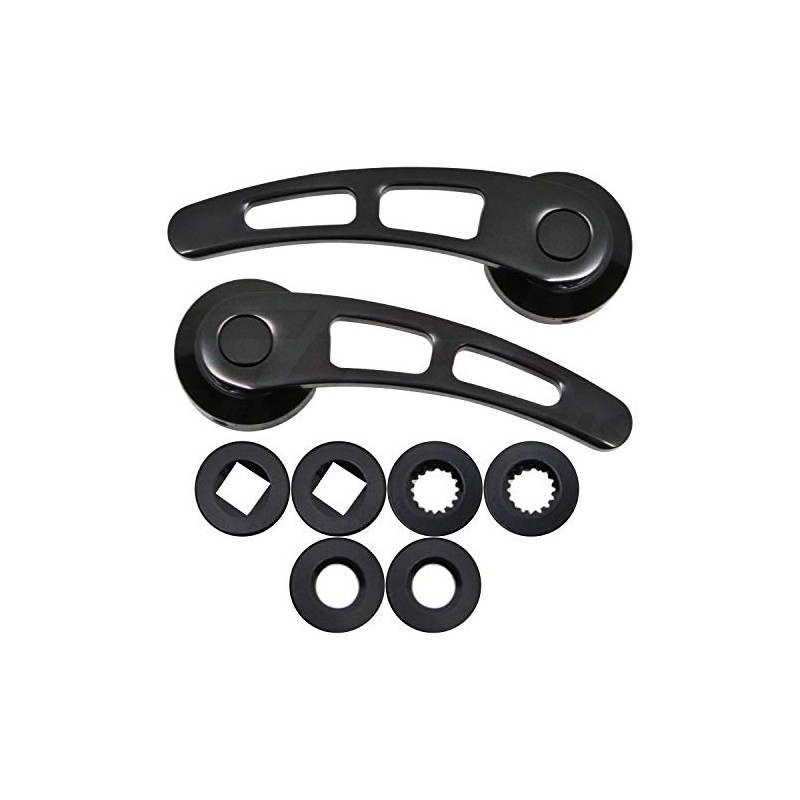 BILLET ALUMINUM DOOR HANDLES KIT 4 1/2" - ANODIZED BLACK