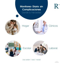 Termómetro Digital Punta Flexible  Lectura Rápida, Cómodo De Máxima Precisión Para Tu Salud                                                           