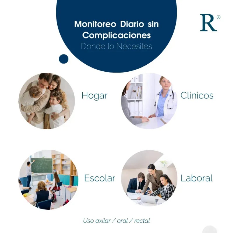 Termómetro Digital Punta Flexible Lectura Rápida, Cómodo De Máxima Precisión