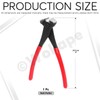 Wokape 1Pcs 8 Inch Red Steel Nail Puller, End Cutting