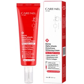 까레넬 알파 알부틴 글루타치온 시너지 화이트닝 크림 Carenel Alpha Arbutin Glutathione Synergy Whitening Cream, 45ml × 1개