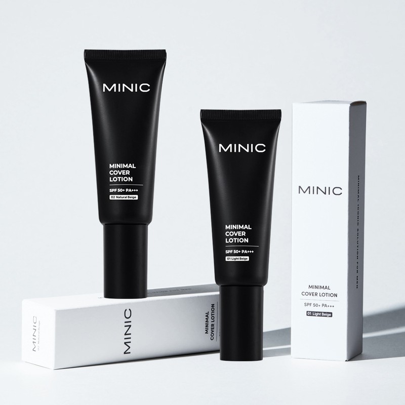 Minik Minimal Pore Spot Freckle Perfect Coverage Lotion Men's Sunscreen