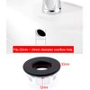 JZK 2 x Matte Black Coated Copper Metal Bathroom Sink