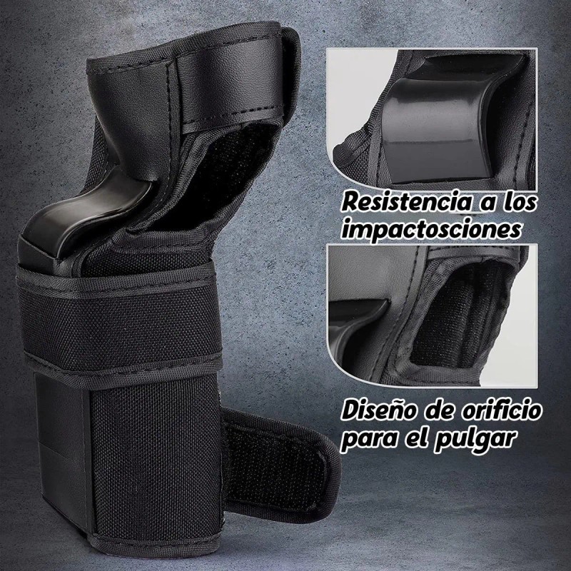 6pcs Rodilleras Coderas Y Muñequeras Protección Para Adulto