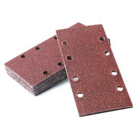 IROKCAKPT Orbital Sander Paper #120, Magic Type, Electric Sander Paper, 3.7 x 7.3 inches (93 x 186 mm), 40 Pieces, For Carpentry DIY Work, Car Polishing, Metal Polishing, Manufacturer's Warranty