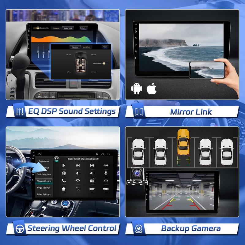 Android Radio for Honda Odyssey 2005-2010 Stereo Wireless Carplay &