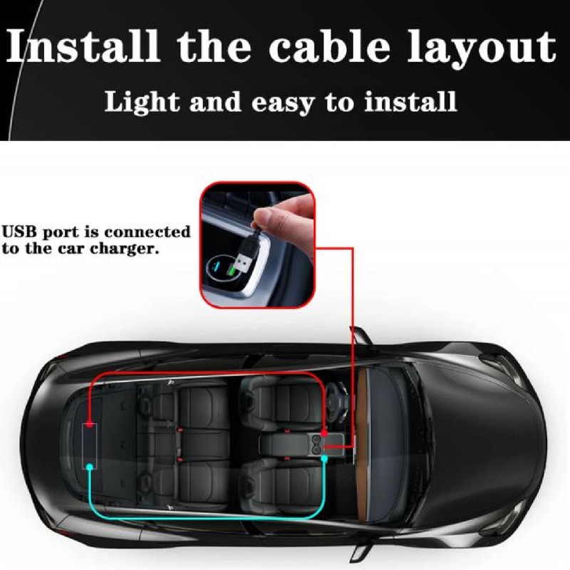 LED Car Sign Professional 13.7x4.0inch Thin Waterproof Scrolling Programmable Flexible