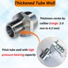 Gadoutcover 2pcs 1" NPT x 1/2" NPT Stainless Steel Nipple,