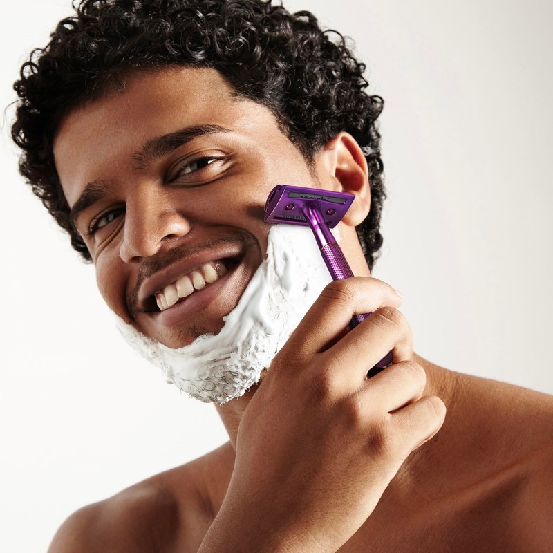 Double Sided Safety Razor for Men and Women with 5