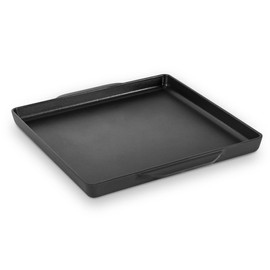 Zakarian by Dash 12"x12" Nonstick Cast Iron Grill Topper for Perfect Sear on Steaks, Burgers, Fish, Vegetables and More - Black
