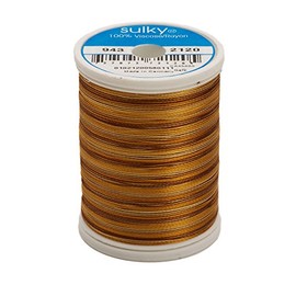 Sulky Of America 268d 40wt 2-Ply Variegated Rayon Thread, 850 yd, Dark Brown