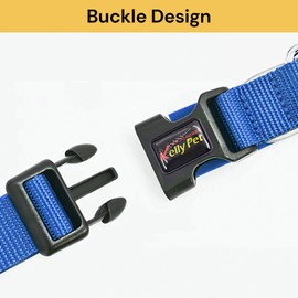 EZONEDEAL Heavy Duty Dog Collars for Small Dogs - Nylon Puppy Collar, Small Dog Collar, Pet Collar Suitable for Most of Male Female Dogs - Adjustable Pink Dog Collar (Small, Pink)