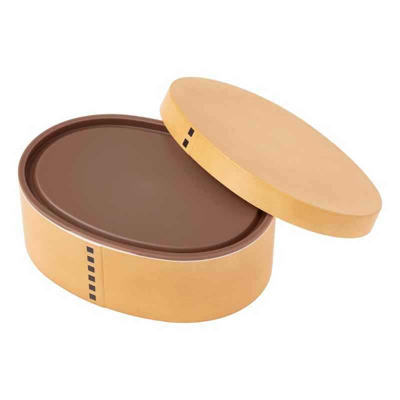 Wappa Oval 1-Tier Lunch Box (with Partition) NT