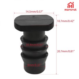 20pcs Soaker Hose End Cap, 3/8 Inch Plug Fittings for Drip Irrigation Agricultural Water Sealing Garden System Bore Capillary Line Goof, Pipe Tubing Tube Barbed Connector Closure Tools, 8mm Diameter