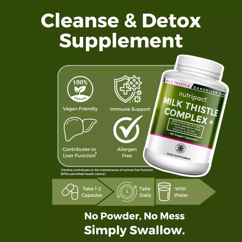 nutripact Milk Thistle 14-in-1 Liver Support Complex C 7986mg per