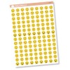 Emotions Face Tracker Icon Planner Stickers, Color Fill Emotion Icons