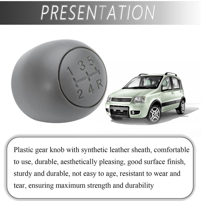 MangWany 5 Speed Manual Gear Knob for Fiat Panda 500