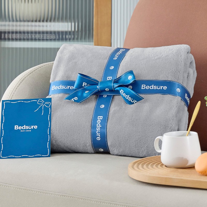 Bedsure Fleece Throw Blanket for Sofa - Soft Cosy Fluffy