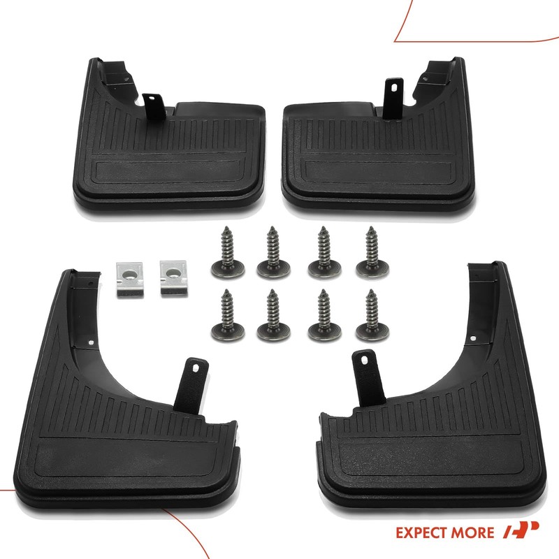 A-Premium Set of 4PCS Mud Flaps Splash Guards Mudguards with