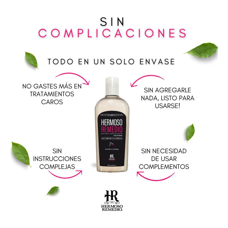 2 Shampoo Anticaida Crecimiento Acelerado Hidratante 7 En 1