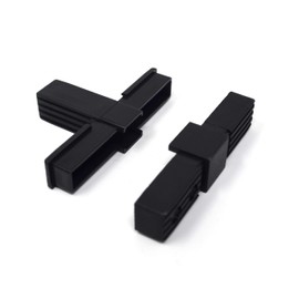 Design61 5 x T-piece connector for square pipes, pipe connectors, 20 x 20 x 1.5 mm