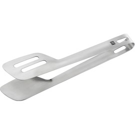 ZWILLING Pro Universal Grill, Kitchen, Pasta, Salad Tongs or Serving, Ergonomically Shaped Handle, Stainless Steel, Silver