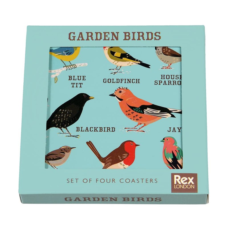 Garden Birds Coasters (set Of 4)