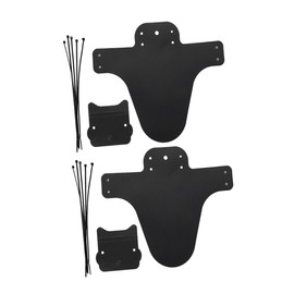 SUPVOX 2 Sets Bike Mudguard Wings Front Fork Mud Guards for Mountain Bikes Lightweight Easy to Install Weather Resistant Protects Against Dirt Grime Black