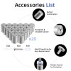 IOQ 20Pack Standoff Screws (3/4 in Dia x 3/4 in