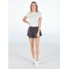 Simply Southern Black Pleated Shorts with Contrast Binding M