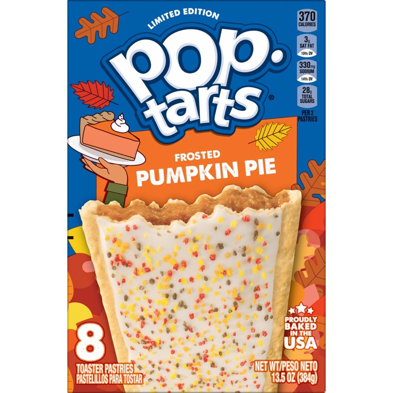 Pop-Tarts Toaster Pastries, Breakfast Foods, Fall Snacks, Frosted Pumpkin Pie,