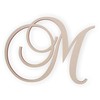 Jess and Jessica Wooden Letter M, Wooden Monogram Wall Hanging,