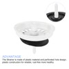 METALLIXITY Kitchen Sink Strainer (3.1" x 2.4"), Plastic Sink Stopper