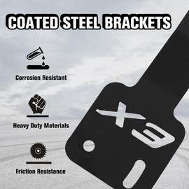 MoGerTor 50 inch Light Bar Brackets for Can-am X3, Adjustable Light Bar Brackets Mount Kit Fit for 50" Curved/Straight LED Light Bar Compatible with Can-Am Maverick X3 2017-2023 All Models Accessories