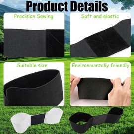 YNR Golfschwung-Trainingshilfe, Armband, Schwungtrainer, Haltungskorrektur, Übungsgürtel für Männer, Frauen, Anfänger, Schwarz und Weiß, 2 Stück