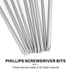 Lobamop 9 Pieces 1/4 200 mm Ph1 Ph2 Magnetic Long