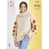 King Cole Ladies Granny Square Roll Neck & Womens Crew