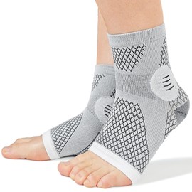 Neuropathy Compression Socks - Toeless Support Socks for Plantar Fasciitis, Arthritis, Tendonitis, Foot Swelling, Heel Spurs - Breathable Ankle Sleeves for Men & Women (X-Large, a Pair)