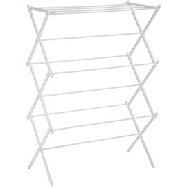 Drying Rack for Air Drying Clothing, Indoor Outdoor Use Foldable Portable Laundry  - 29.4 x 14.8 x 41.9 inches (LxWxH), White - Color: Chrome, Size: 29.4 X 14.8 X 41.9 Inches