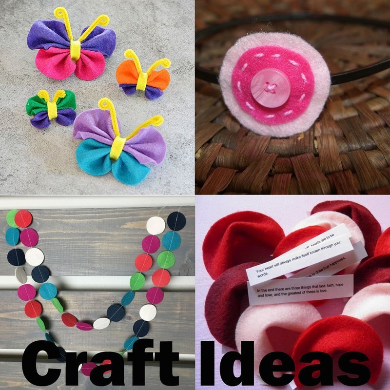 Playfully Ever After 1 Inch 140pc Stiff Felt Stars (Red)