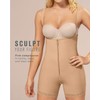 Leonisa Strapless Tummy Control Bodysuit Shapewear Butt Lifting Effect for