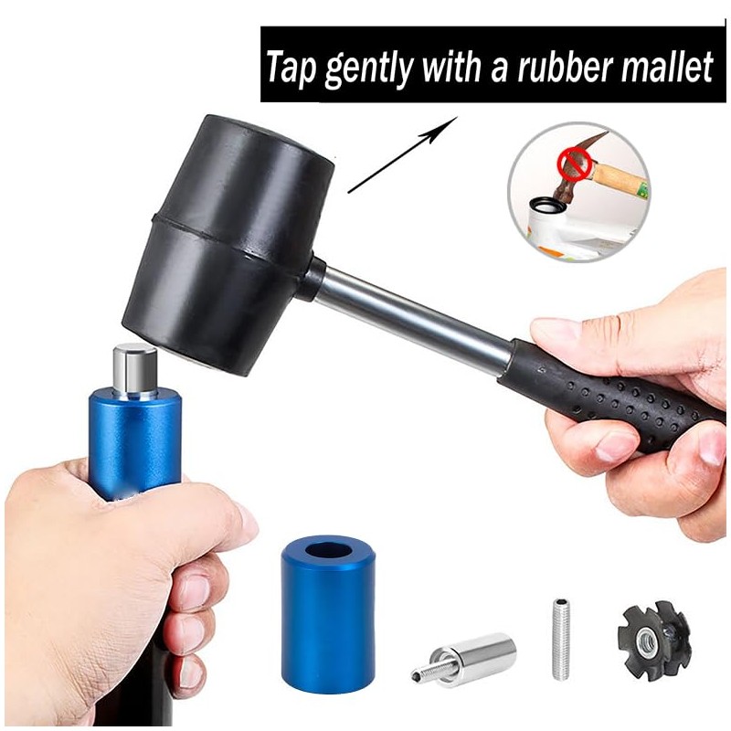 JINJUMEI Bicycle Fork Star Nut Adjustment Installer, Bicycle Installation Adjustment
