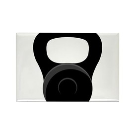 CafePress Kettlebell Rectangle Magnet, 3"x2" Refrigerator Magnet