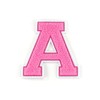 Terry Cloth Letter A-Z | Pink, White | 9.5 cm