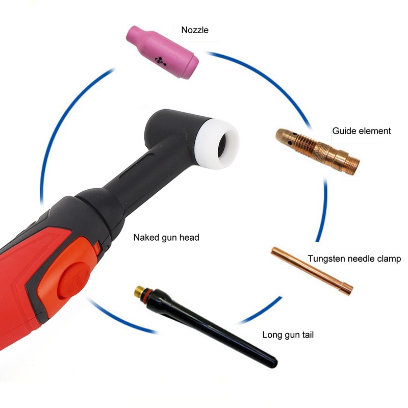 TIG Welding Torch Head Air Cooling WP‑26 High Temperature 360