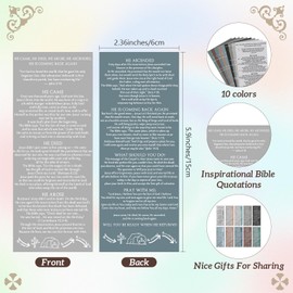 MotiMind 25 Sets Easter Christian Pens and Bookmarks Bulk Jesus Story He Came Died Arose Ascended Bible Verse Ballpoint Pen for Men Women Easter Basket Stuffers Sunday School Religious Gifts