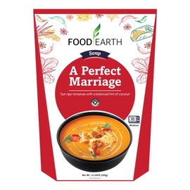 Food Earth Soup | Wholesome, Vegan, Gluten-Free | 10.58oz (300g) Each, Pack of 6 | Just Heat & Eat (Tomato Coconut Soup)